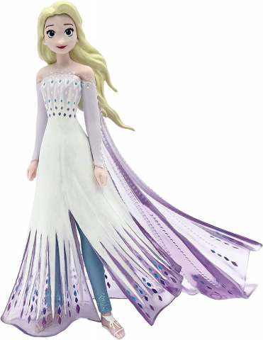 Jucării și jocuri - Figurina Elsa cu rochie alba 10 cm, Bullyland