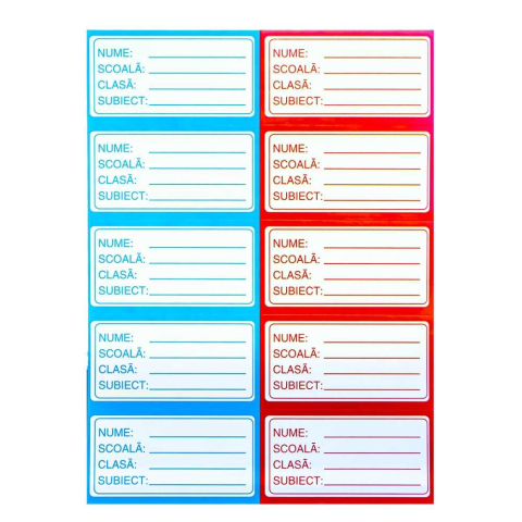 Etichete școlare - Etichete scolare 20 coli /set