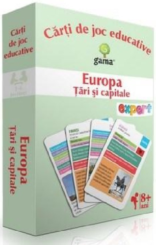 Materiale educaționale - Carti de joc educative - Europa. Tari si capitale