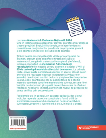 Evaluare Nationala 2026. Matematica - Clasa a VIII-a - Gabriel Popa, Adrian Zanoschi, Gheorghe Iurea, Dorel Luchian [1]
