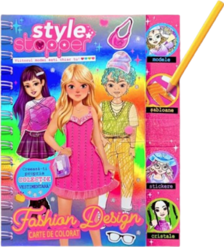 Cărți - Fashion Design. Carte de colorat - Attanasio Fabiana