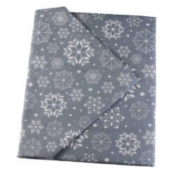 Noutăți Librăria Compas - Fata de masa Craciun fulgi de nea gri 45 x 120 cm