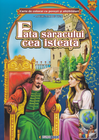 Cărți - Fata saracului cea isteata. Carte de colorat cu povesti si abtibilduri