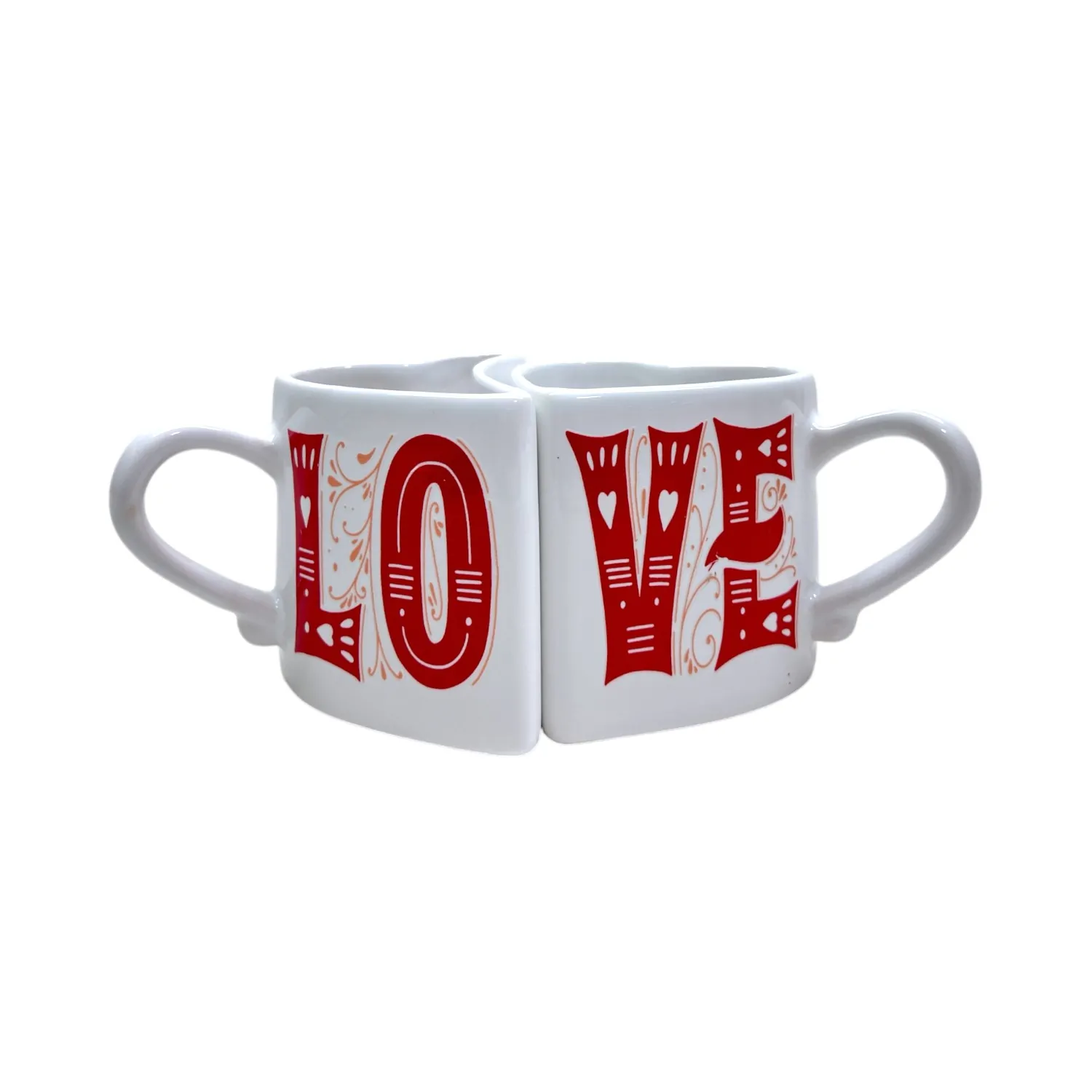 Cana dubla Valentines cu mesaje diferite 13x8 cm [4]