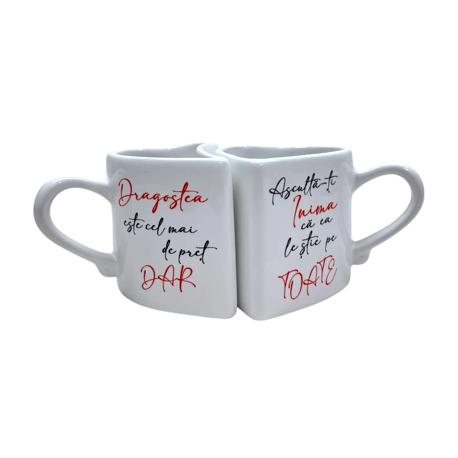 Cana dubla Valentines cu mesaje diferite 13x8 cm [2]