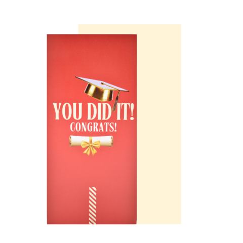 Articole Party - Felicitare cu plic absolvire „You did it!”