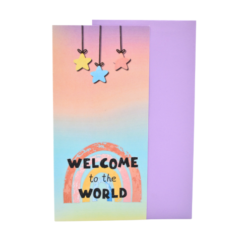 Papetărie și articole din hârtie - Felicitare cu plic - Welcome to the World