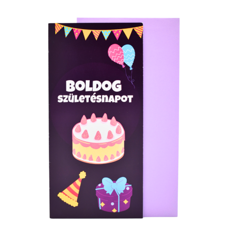 Felicitări - Felicitare cu plic - Boldog szuletesnapot