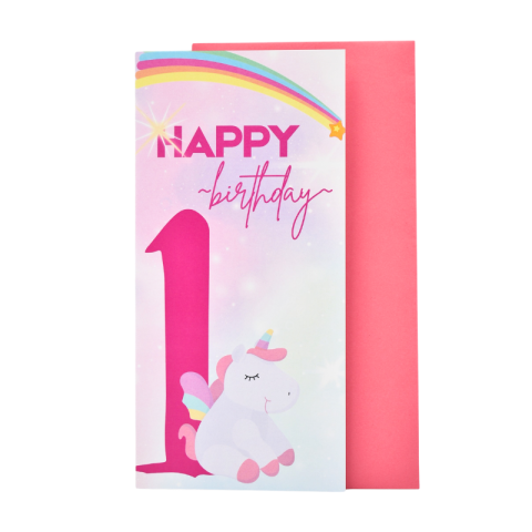 Felicitări - Felicitare cu plic - Happy 1st birthday