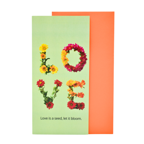 Felicitări - Felicitare cu plic - Love is a seed, let it bloom.