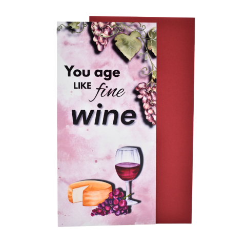 Felicitări - Felicitare cu plic - You age like fine wine