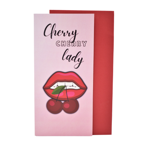 Promoții de Toamnă - Felicitare cu plic - Cherry, cherry lady