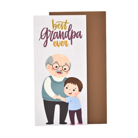 Felicitări - Felicitare cu plic - Best grandpa ever
