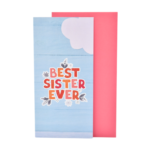 Felicitări - Felicitare cu plic - Best sister ever