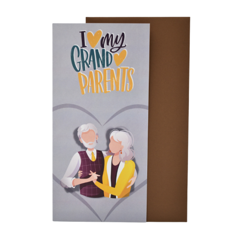 Felicitări - Felicitare cu plic - I love my grandparents
