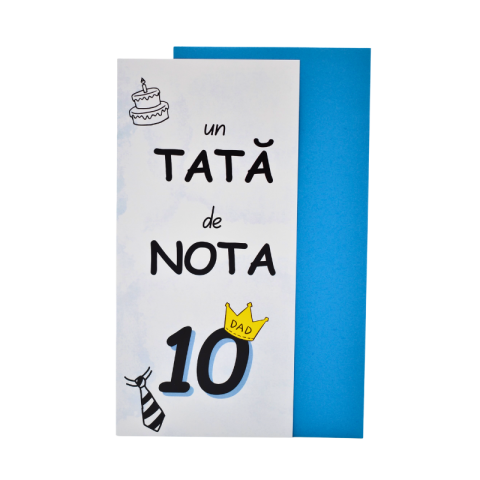 Felicitări - Felicitare cu plic - Un tata de nota 10