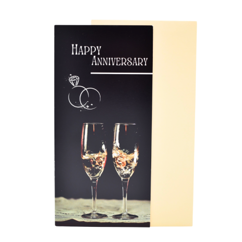 Papetărie și articole din hârtie - Felicitare cu plic - Happy Anniversary
