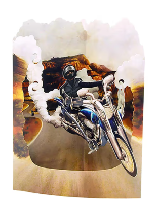 Articole Party - Card motocicleta Swing Cards