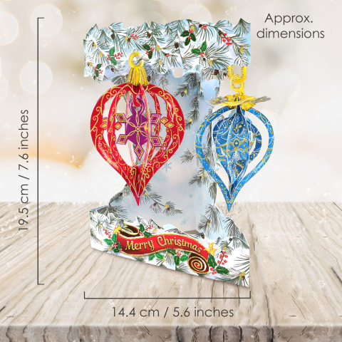 Felicitare swing cards design globuri 14.5 x 19.5 x 12 cm [3]