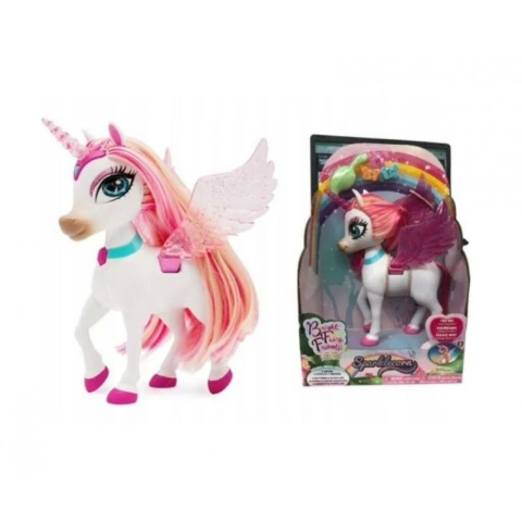 Figurine - Figurina Unicorn Fairy Friends Sparklecorn cu lumini 20 cm