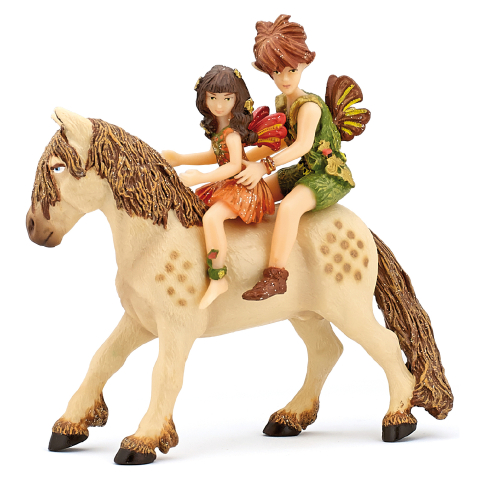 Noutăți Librăria Compas - Set figurine copii elf si ponei 15x18x9 cm Papo