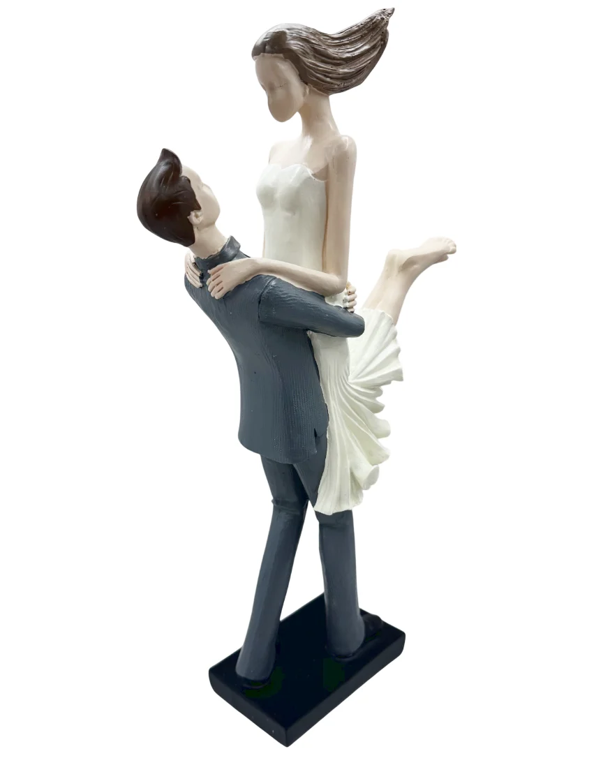 Noutăți Librăria Compas - Statueta decorativa cuplu Confidence 31 cm