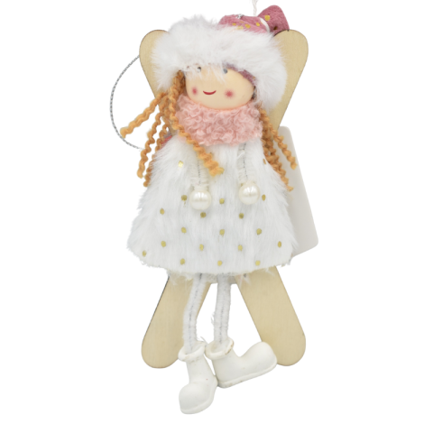 Figurina de agatat fetita cu schiuri 15x6.5 cm [1]