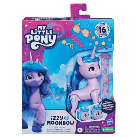 Figurine - Figurina My Little Pony Izzy Moonbow cu 16 accesorii