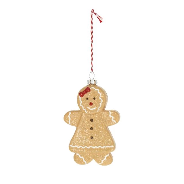 Noutăți Librăria Compas - Figurina turta dulce glitter cu agatatoare 7.6x2.5x11 cm