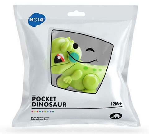 Figurina Hola Toys Dinozaur de buzunar culori diferite [8]
