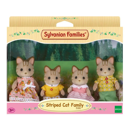 Figurine - Set 4 figurine Familia Pisicutelor Vargate Sylvanian Families