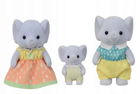 Figurine Sylvanian Families - Familia Elefanteilor [1]