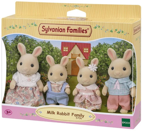 Set 4 figurine Sylvanian Families Familia iepurasilor Milk [0]