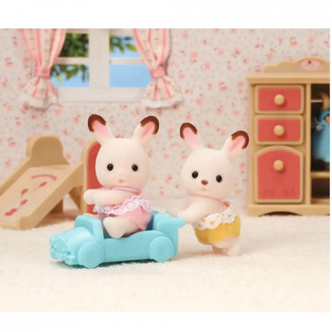 Set 2 figurine Gemenii Iepurasi Sylvanian Families Epoch [3]