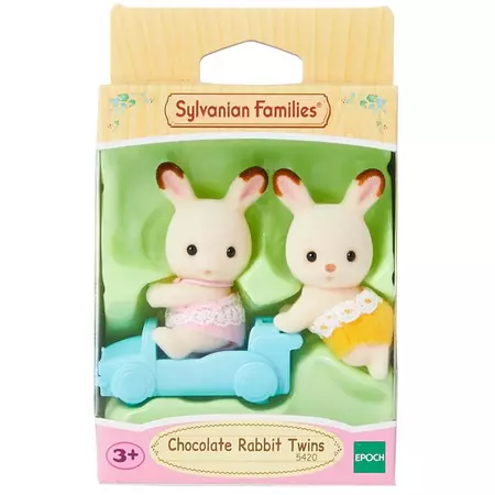 Jucării și jocuri - Set 2 figurine Gemenii Iepurasi Sylvanian Families Epoch