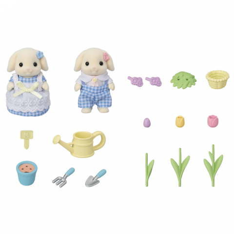 Set 2 figurine Sylvanian Families Iepurasii Gradinari Epoch [1]