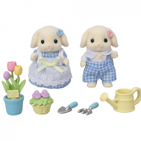 Set 2 figurine Sylvanian Families Iepurasii Gradinari Epoch [2]