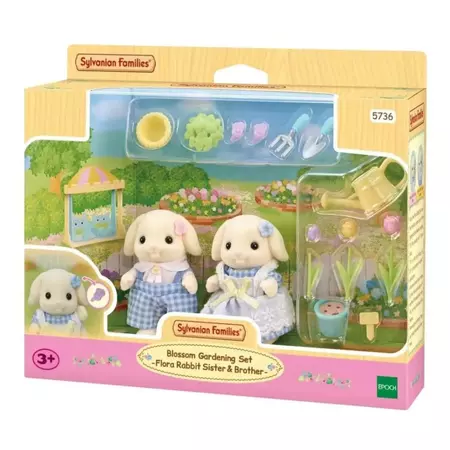 Jucării și jocuri - Set 2 figurine Sylvanian Families Iepurasii Gradinari Epoch