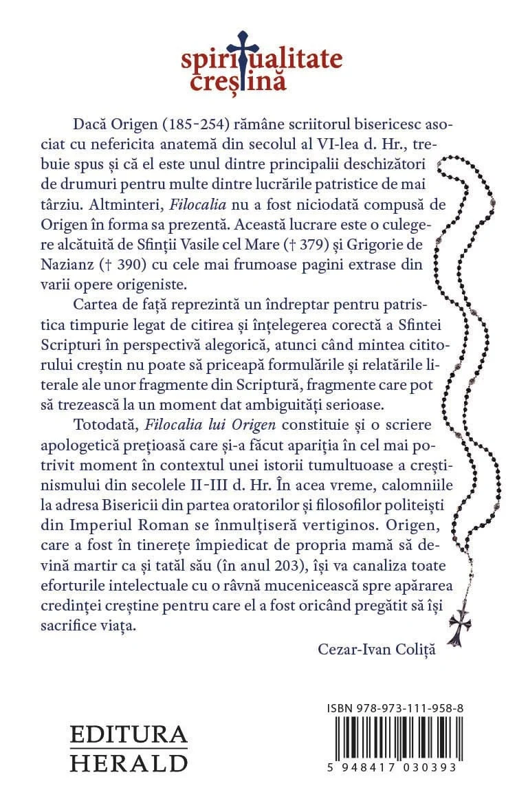 Filocalia lui Origen - Origen [1]