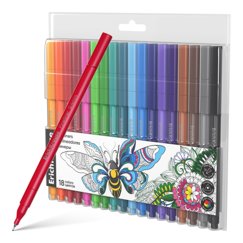 Linere - Fineliner ErichKrause Art Spirit 18 culori/set