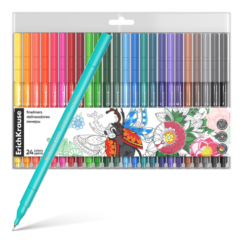 Linere - Fineliner ErichKrause Art Spirit 24 culori/set