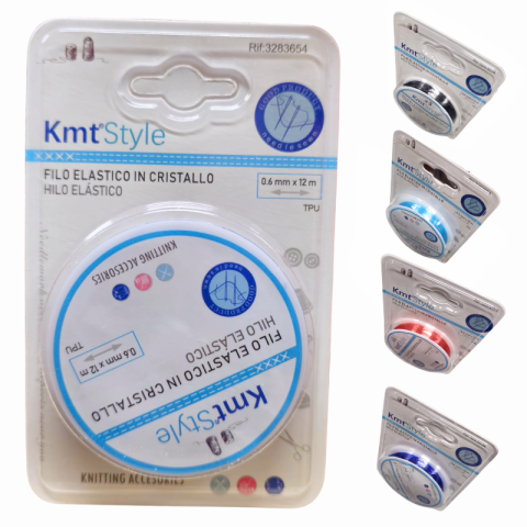 Noutăți Librăria Compas - Fir elastic din cristal 0.6 mm x 12 m Kmt Style culori diferite