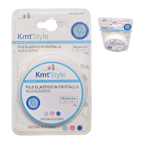 Artă și creativitate - Fir elastic din cristal transparent 0.8mm x 6m Kmt Style