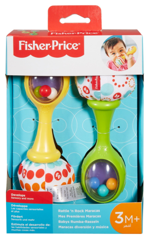 Jucării pentru bebeluși - FISHER PRICE SET 2 ZORNAITOARE MARACAS