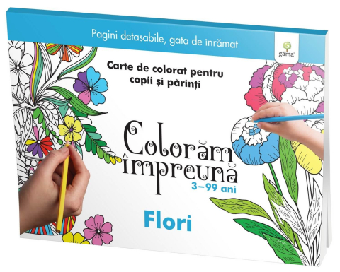 Noutăți Librăria Compas - Flori. Coloram impreuna