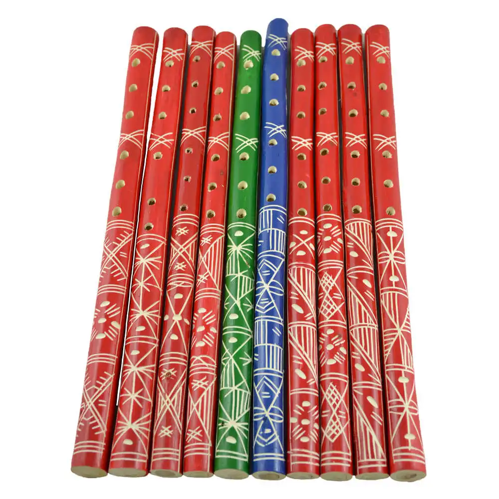 Noutăți Librăria Compas - Fluier din lemn design traditional 22x38x2cm mare culori diferite