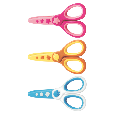 Rechizite școlare - Foarfeca Baby 11.5 cm din plastic pentru copii mici Lebez culori diferite