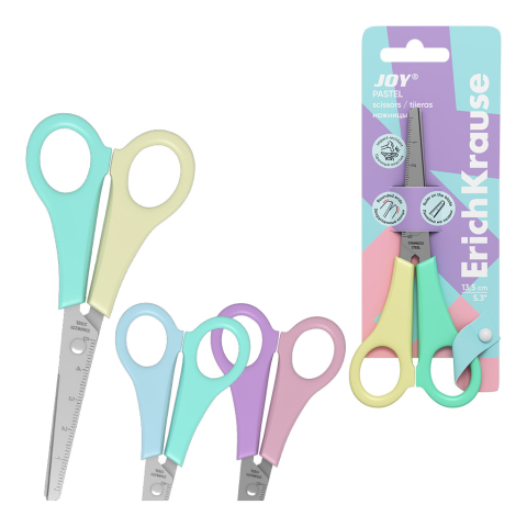 Foarfece școlare - Foarfece ErichKrause JOY Pastel 13.5 cm culori diferite