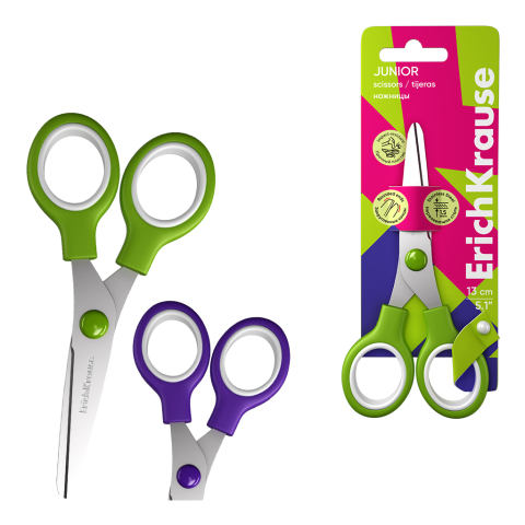 Foarfece școlare - Foarfece ErichKrause Junior 13 cm culori diferite