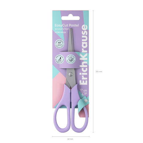 Foarfeca ErichKrause EasyCut Pastel 17 cm diverse culori [5]